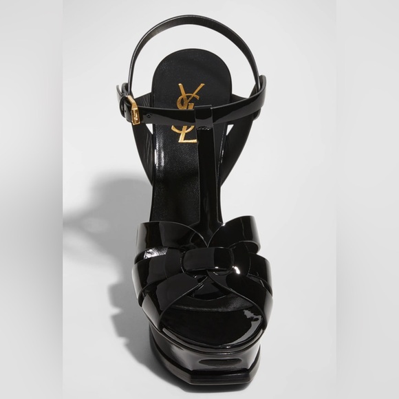 Yves Saint Laurent Black Heels with Platform Design - Picture 2 of 6
